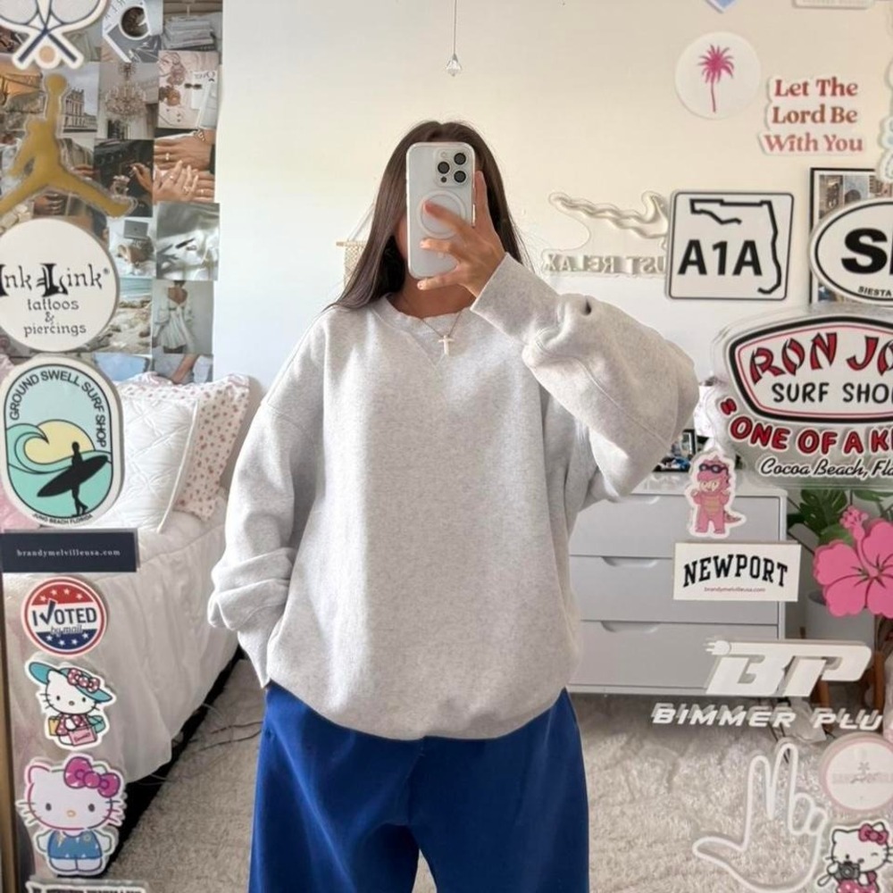 Aritzia Jazz Blue Cozy Fleece Mega Fit‎ Sweatpants joggers